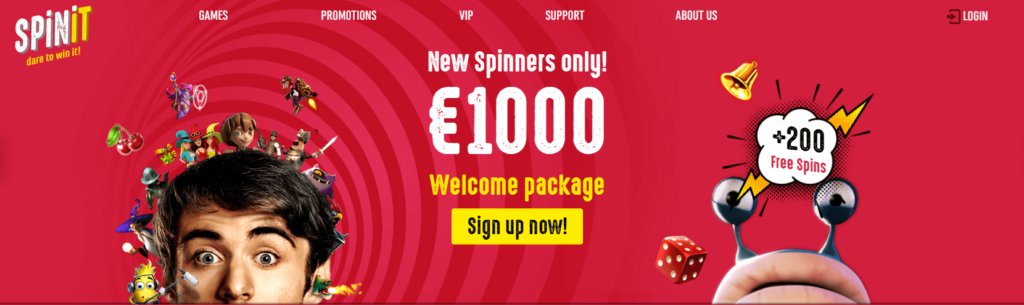 Spinit casino banner