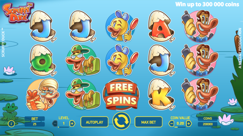 Scruffy Duck spel