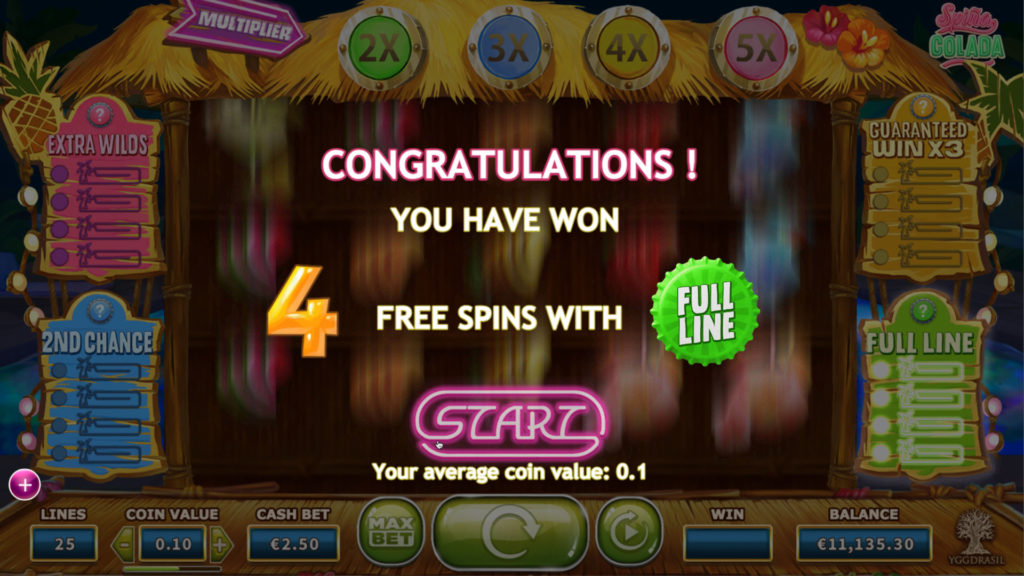 Free Spins Spina Colada