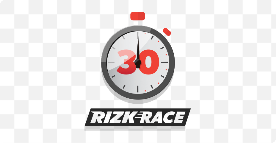 Elke 30 minuten een rizk race