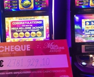 Mega Millions Jackpot speelautomaat in het Eindhovense Holland Casino