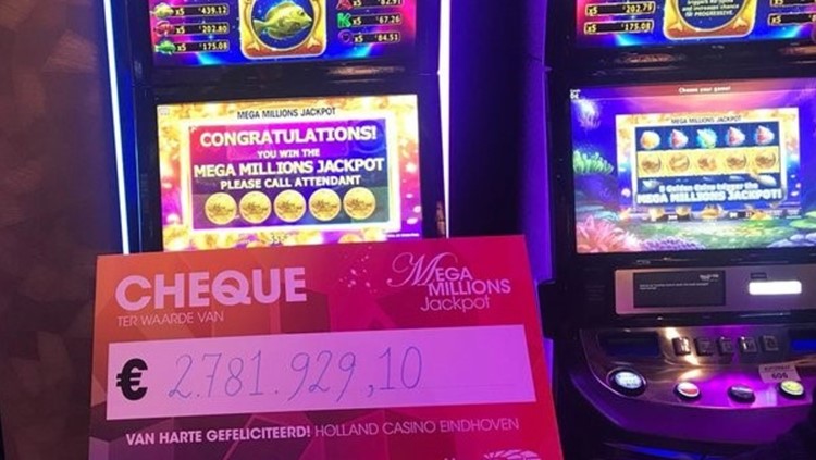 Mega Millions Jackpot speelautomaat in het Eindhovense Holland Casino