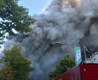 Brand in het Holland Casino Groningen