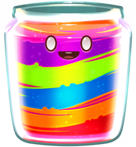 Wild Symbool in de gokkast Jammin' Jars: de regenboog